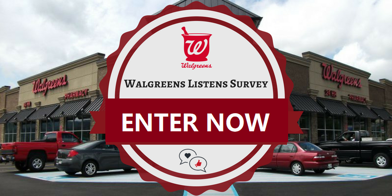 www.WalgreensListens.com - Enter Walgreens Listens Customer Survey