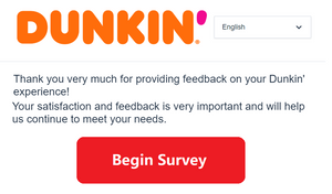 www.DunkinRunsonYou.com - Enter Dunkin' Donuts Customer Survey