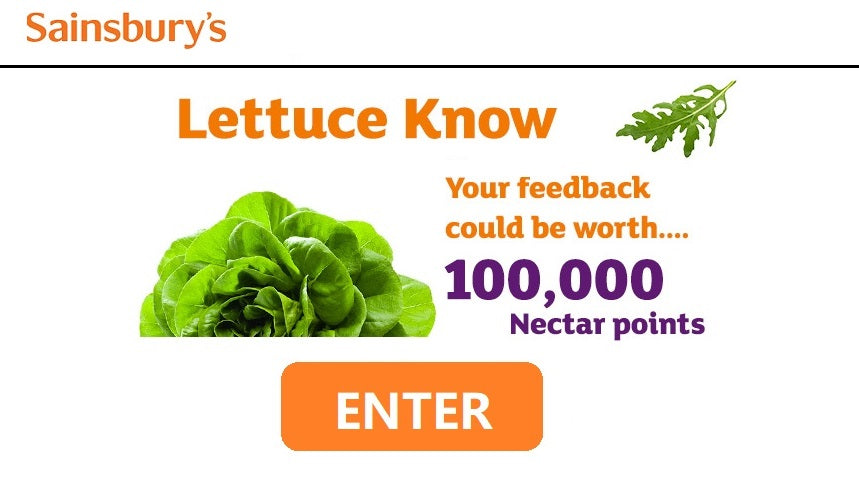 www.Lettuce-Know.com - Sainsbury's Lettuce Know Customer Survey