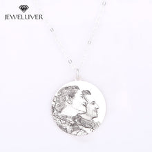 Personalized Mom & Kid Vintage Photo Necklace