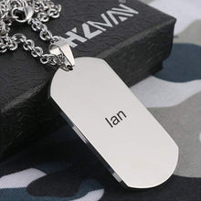 Dad To Son - Customized Stainless Steel Dog Tag Necklace