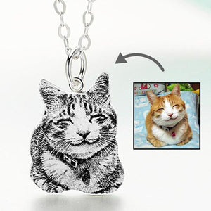 Custom Pet Portrait Necklace