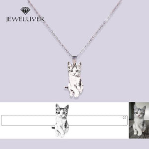 Custom Pet Portrait Necklace