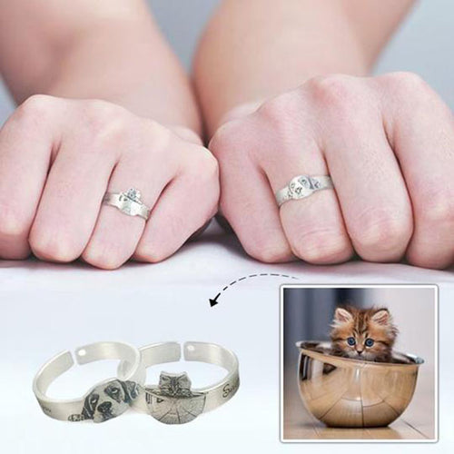 Personalized Photo Engravable Ring 990 Silver